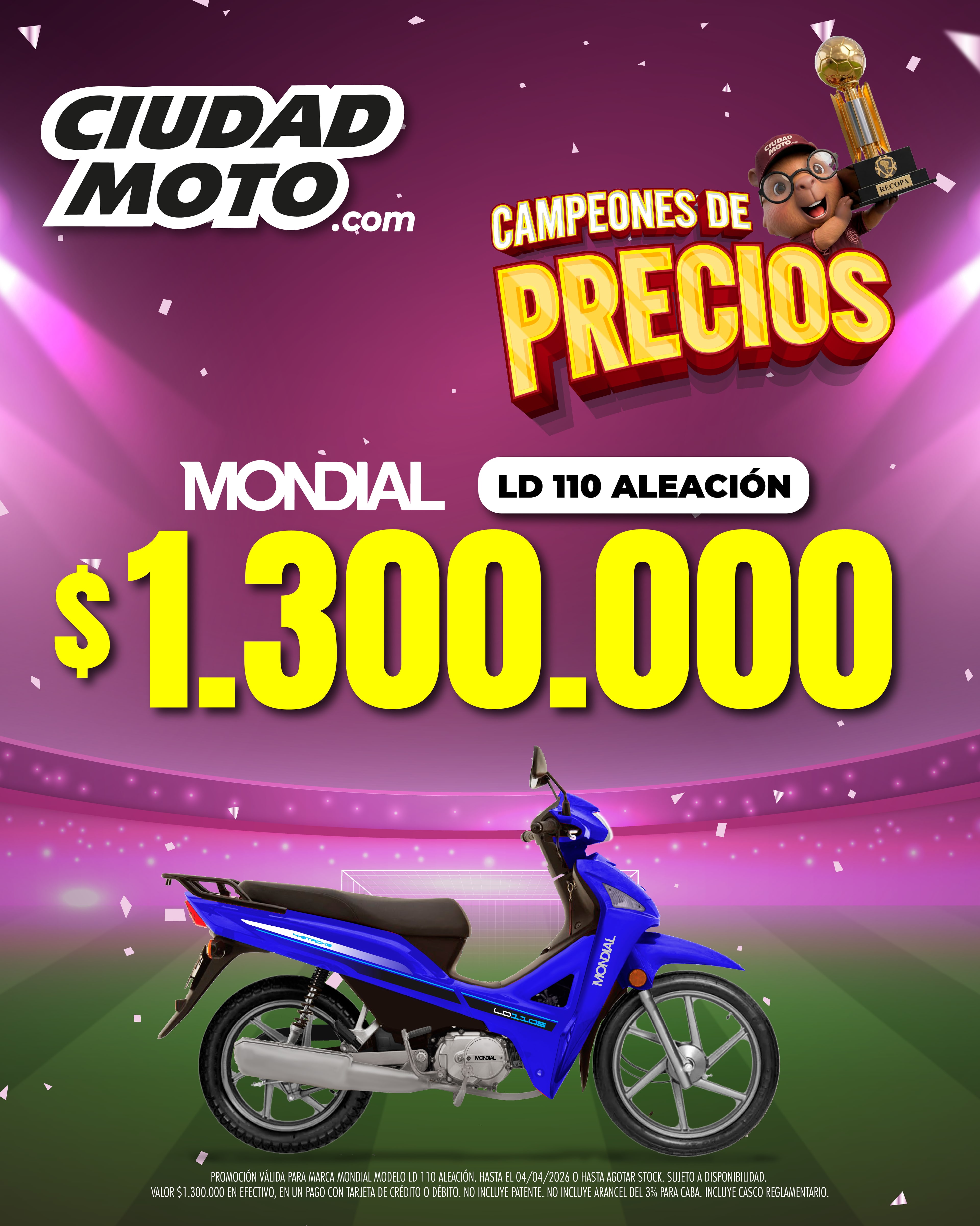 Mondial LD 110 ALEACION